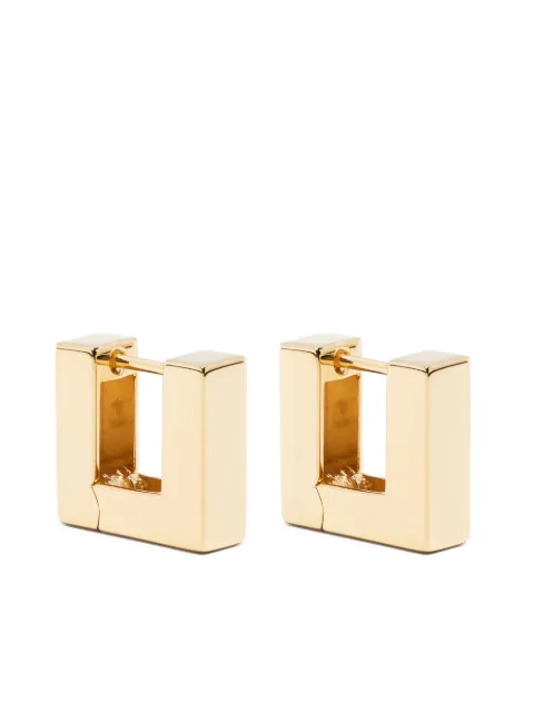 Tom Wood Square Hoops gold-plated earrings Gold ESH76SNA01S9259K