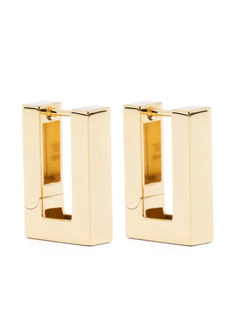Tom Wood Square Hoops gold-plated earrings Gold ESH76NA01S9259K