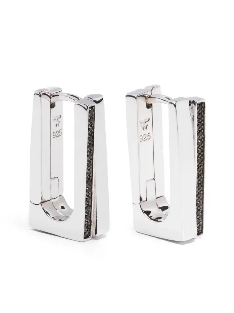 Tom Wood Step Hoops sterling silver earrings Silver E5284BSP01S925