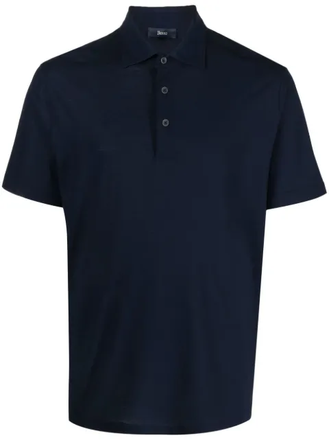 Herno cotton polo shirt Blue JPL00115U520059200