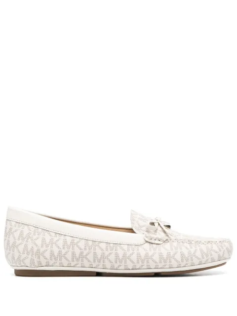 Michael Michael Kors Juliette monogram-jacquard moccasins Neutrals 40S2JTFR1B