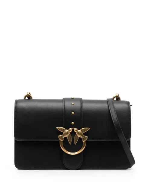 PINKO medium shoulder bag Love Bag One Simply in leather Black 100053A0F1
