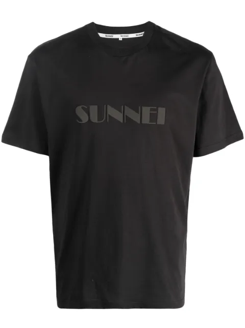 Sunnei logo-print cotton T-shirt Black CRTWXTOP008