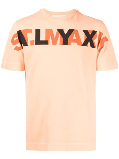 1017 ALYX 9SM logo-print T-shirt Orange AAUTS0381FA02ORG0001