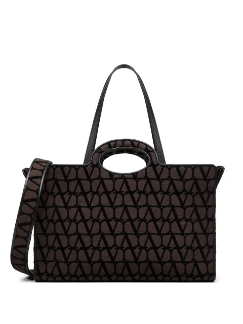 Valentino Garavani Monogram jacquard tote Brown YB0C08JXD