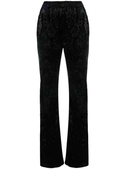 Saint Laurent wide-leg velvet trousers Black 718974Y5F61