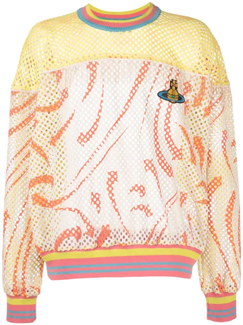 Vivienne Westwood Fresh mesh sweatshirt Yellow 3I010009J0042G0