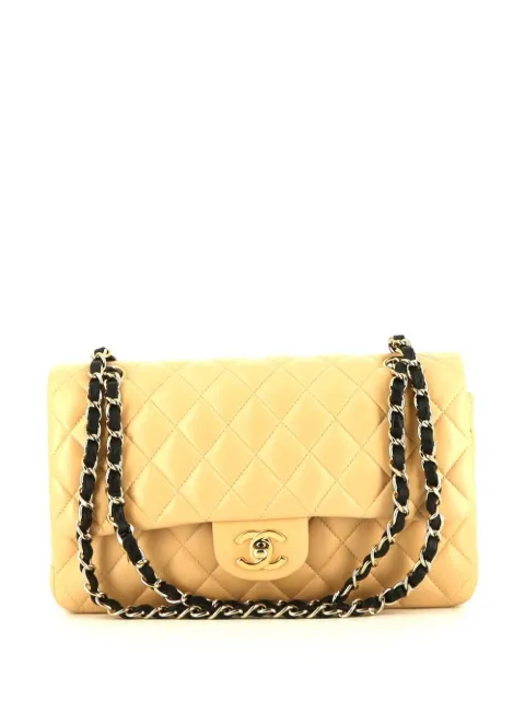 CHANEL Pre-Owned 2004 Timeless Double Flap shoulder bag Yellow 392900