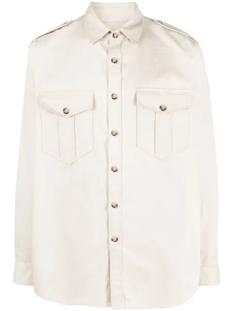 MARANT Pomili embroidered shirt Neutrals CH0038HAA1G25H