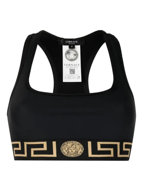 Versace Greca racerback bra Black 10041041A06229