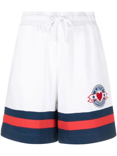 Love Moschino stripe-detail shorts White W163580M4417