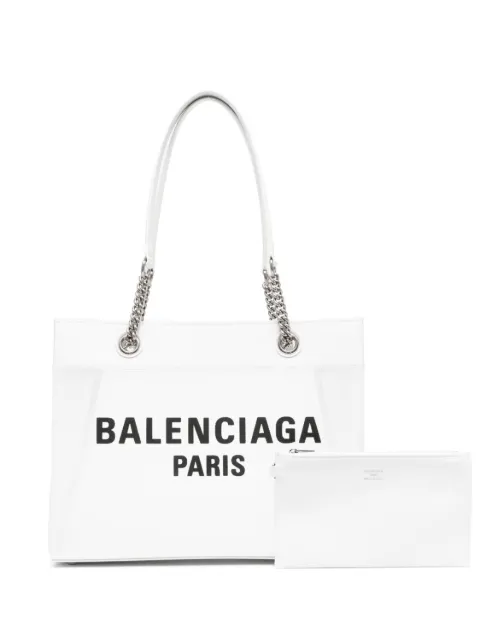 Balenciaga medium Duty Free tote bag White 7416022AADB