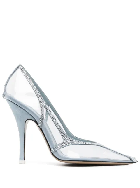 The Attico Venus 105mm transparent crystal pumps Neutrals 236WS750L075T530