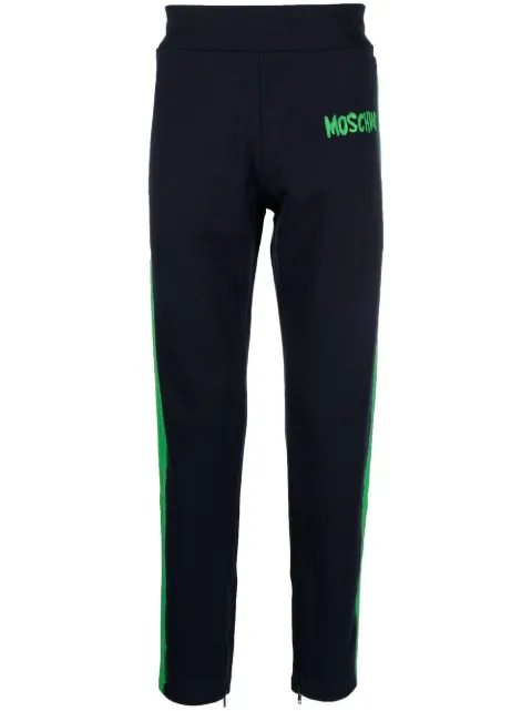 Moschino side-stripe track pants Blue A03262028