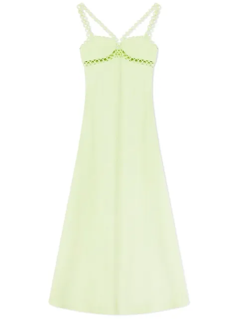 SIMKHAI Sevilla sleeveless midi dress Green 1231061MLIME