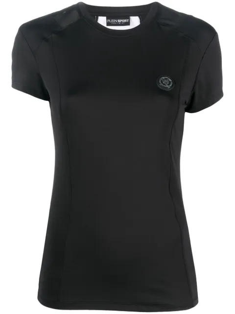 Plein Sport logo-print cotton T-shirt Black PACCWTK2831STE003N