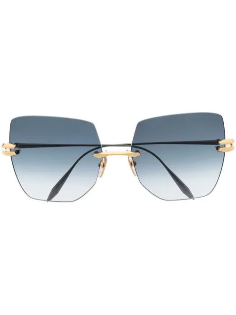 Dita Eyewear gradient butterfly-frame sunglasses Black DTS155