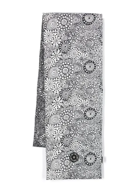 10 CORSO COMO swirl-print down-padded scarf Black WFA002T0004