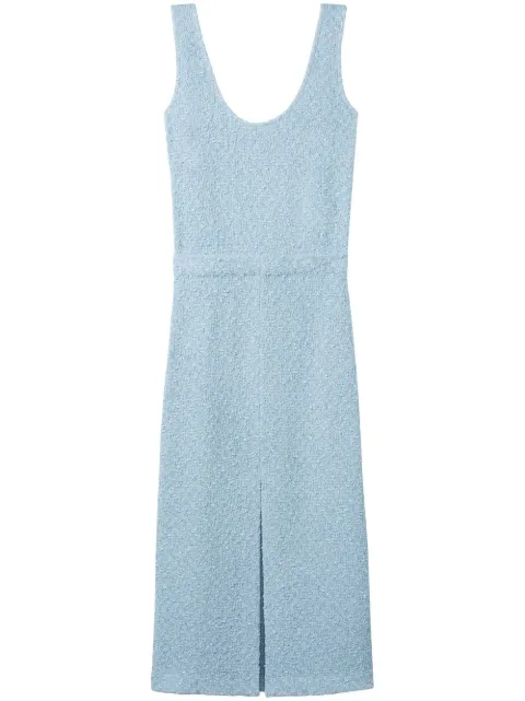 St. John tweed scoop neck dress Blue K11A0C1