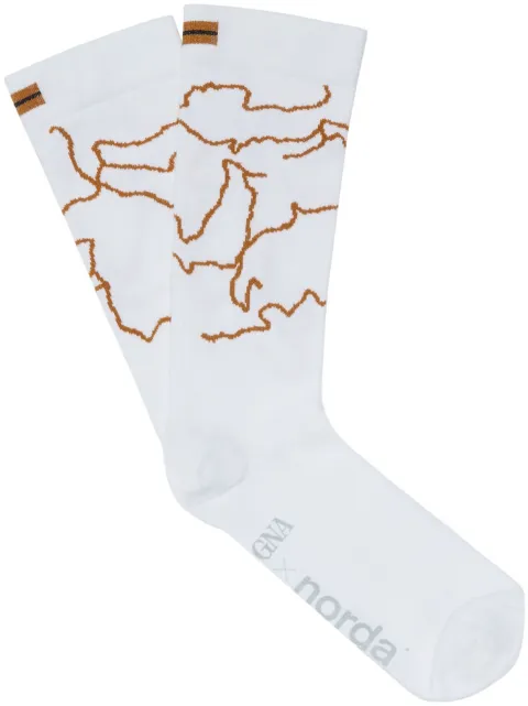Zegna x norda mid-calf socks White N5V40605