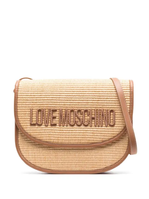 Love Moschino Madame embroidered shoulder bag Neutrals JC4320PP0GKN1