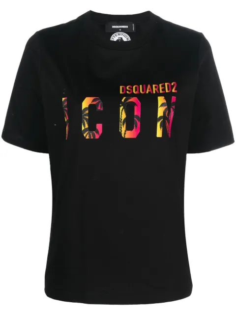 DSQUARED2 Icon logo-print T-shirt Black S80GC0048S23009