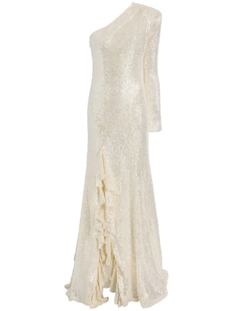 Cinq A Sept Angeline Gown sequin long dress White ZD18945991Z