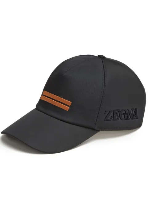 Zegna Technical embroidered cap Black E7I20HBOP
