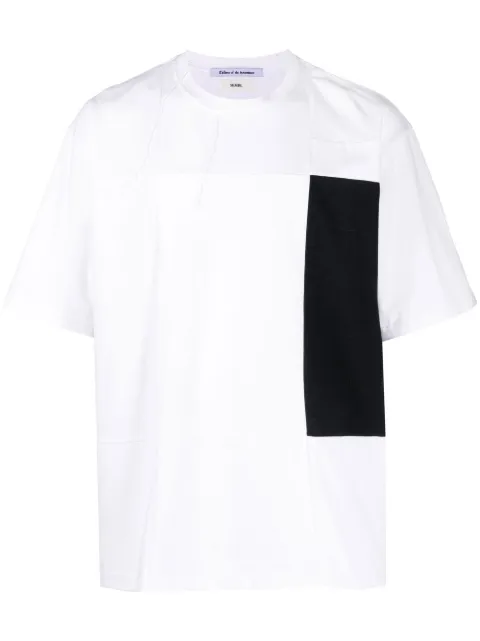 Children Of The Discordance graphic-print patchwork T-shirt White COTDSMBLCS225F