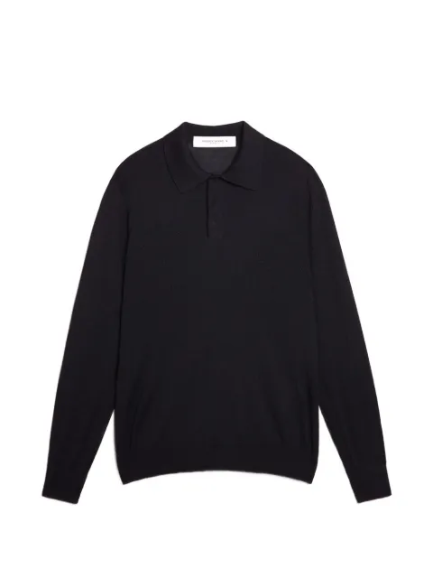 Golden Goose virgin wool polo shirt Blue GMP01353P001041