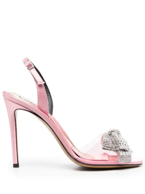Alexandre Vauthier bow-detail open-toe 105mm sandals Pink AVE3000002