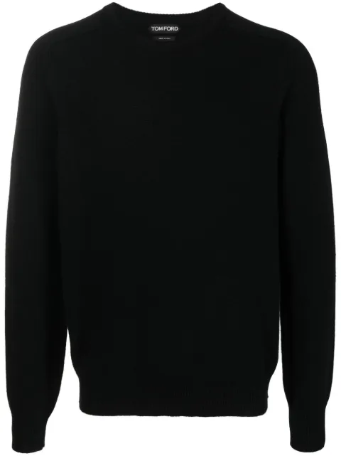 TOM FORD cashmere crewneck jumper Black KCL001YMK006S23