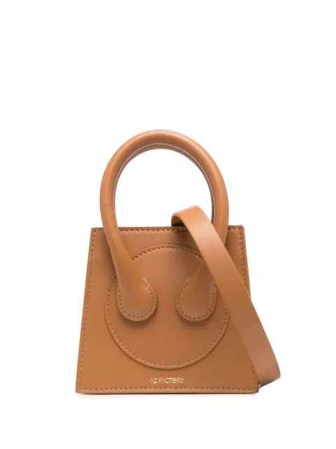 AZ FACTORY x Ester Manas small Cake tote bag Brown BAG012LE4