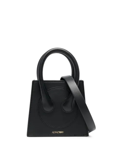 AZ FACTORY x Ester Manas small Cake tote bag Black BAG012LE4