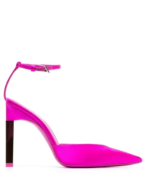 The Attico 110mm Perine satin pumps Pink 231WS413V007