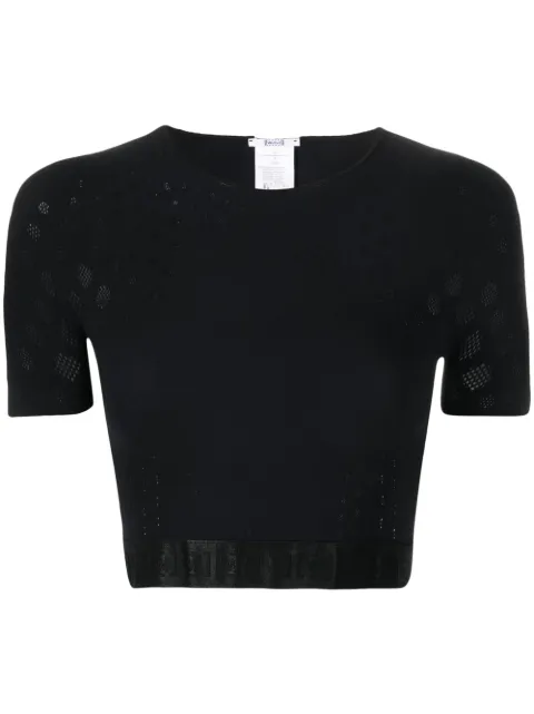 Wolford semi-sheer cropped top Black 53164