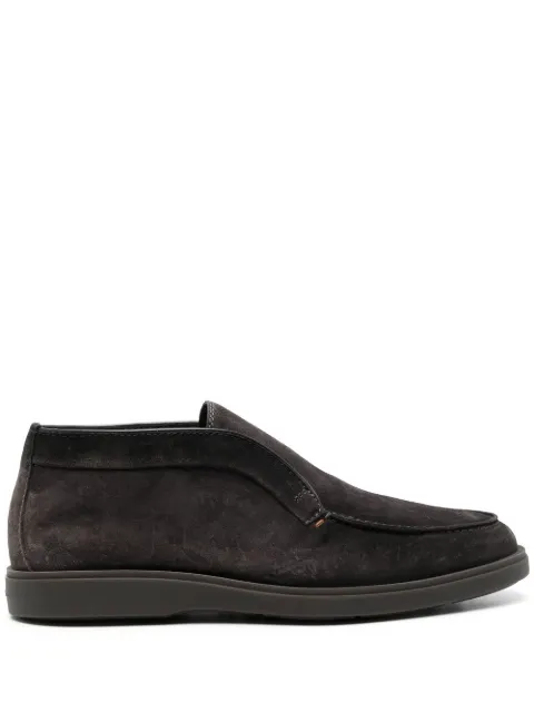 Santoni slip-on suede desert boots Brown MGDG17823SMOAGEX