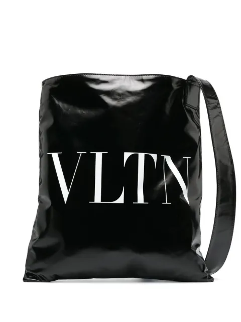 Valentino Garavani VLTN-print shoulder bag Black YB0B99MWL