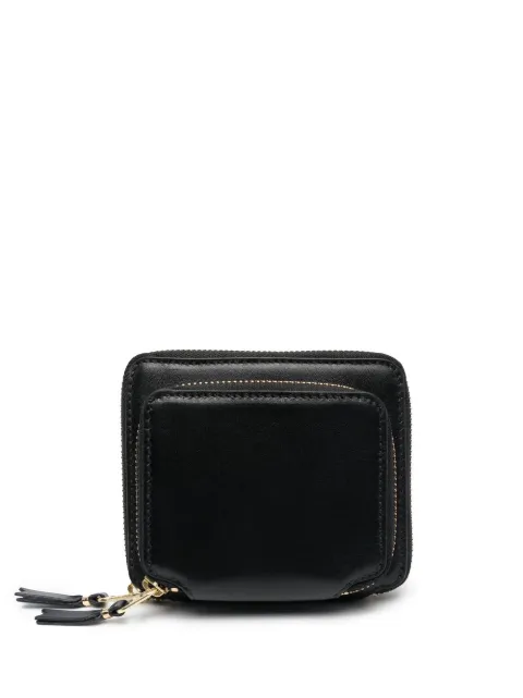 Comme Des Garçons Wallet zipped leather wallet Black SA2100OP