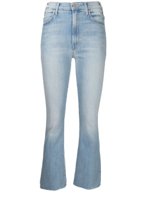 MOTHER high-rise ankle-length bootcut jeans Blue 1117360