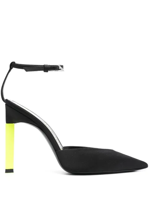 The Attico Perine 115mm contrasting heel pumps Black 231WS413V015