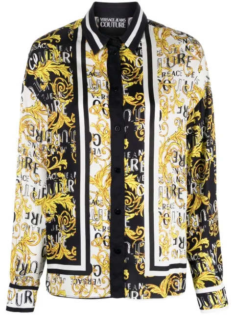 Versace Jeans Couture Barocco print blouse Black 74HAL2C1NS237