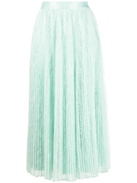 TWINSET pleated high-waisted skirt Green 231TP2691