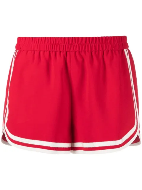 RED Valentino stripe-trim shorts Red RRFI500W7