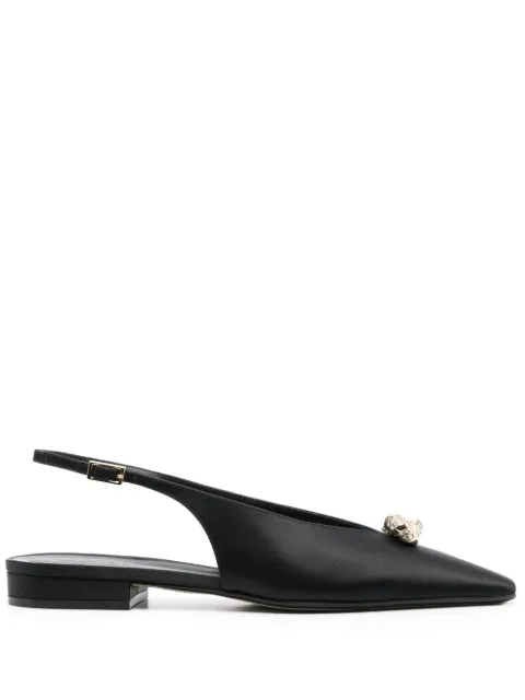 Lanvin Swing slingback pumps Black FWBASS06RASOP23