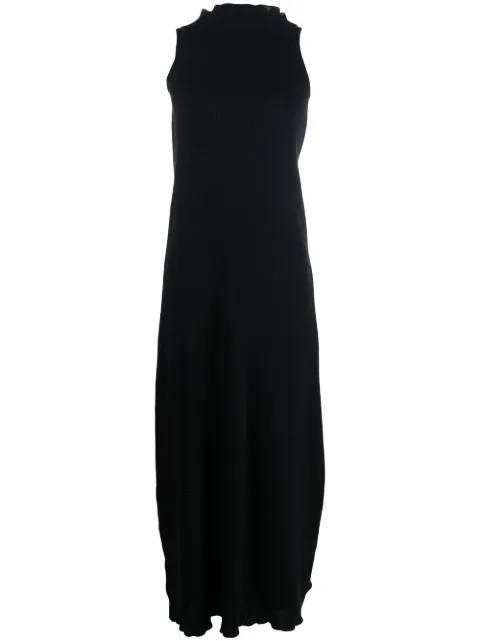 MM6 Maison Margiela asymmetric draped knitted dress Blue S52CT0750STJ364