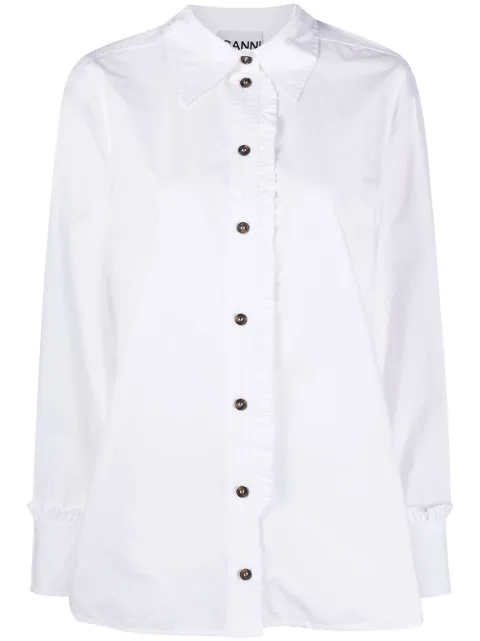GANNI button-up shirt White F7557151
