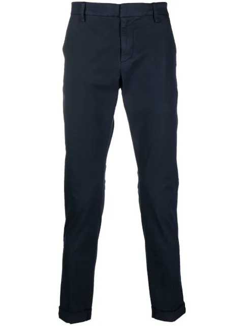 DONDUP tapered-leg cropped chinos Blue UP235GSE046UPTDDU