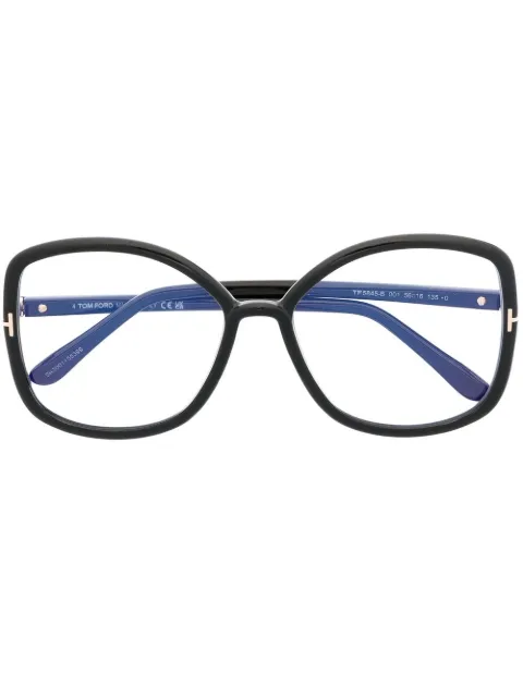 TOM FORD Eyewear FT5845B oversize-frame glasses Black FT5845B