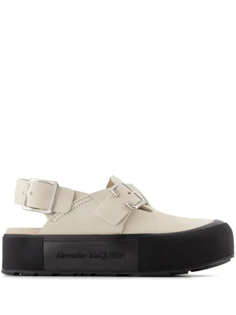 Alexander McQueen side buckle-fastening detail sandals Neutrals 735803WHXK5